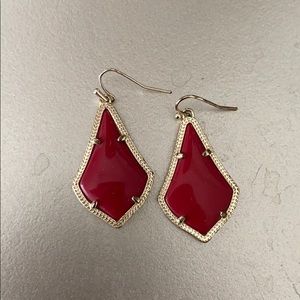 Red Kendra Scott earrings